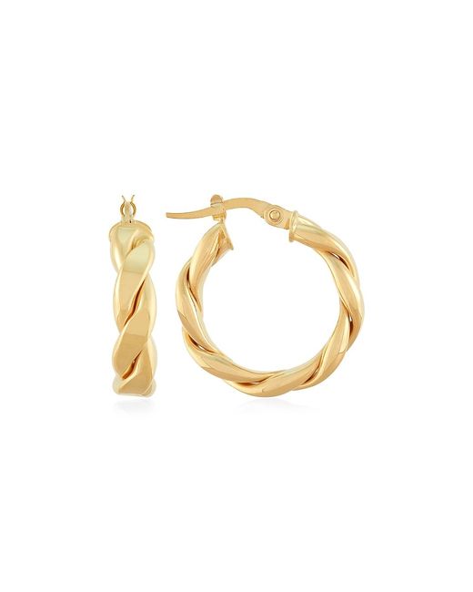 Saks Fifth Avenue Made in Italy 14K Twist Hoop Earrings