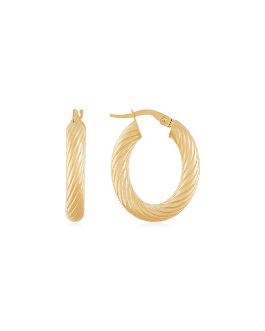 Saks Fifth Avenue Made in Italy 14K Twist Hoop Earrings