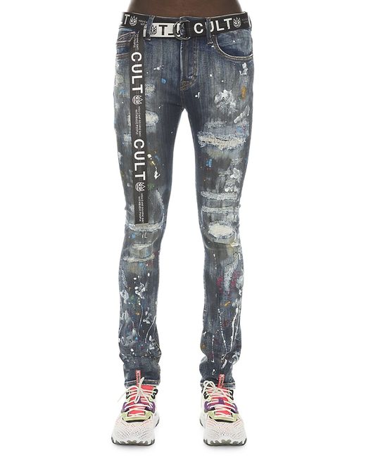 Cult Of Individuality Distressed Super Skinny Jeans