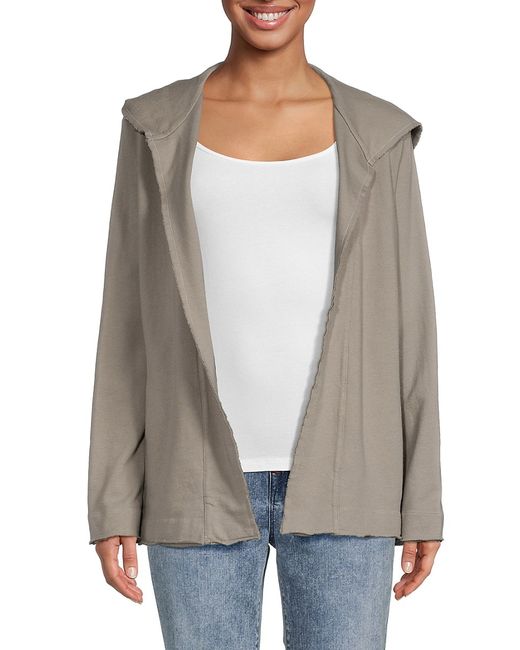 James Perse French Terry Open Front Cardigan 0
