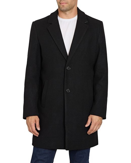 Sam Edelman Single Breasted Wool Blend Overcoat