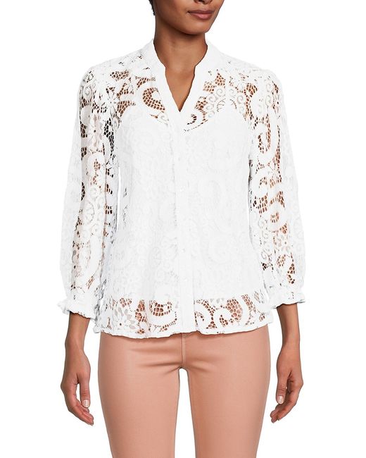 Saks Fifth Avenue Made in Italy Saks Fifth Avenue Lace Blouse
