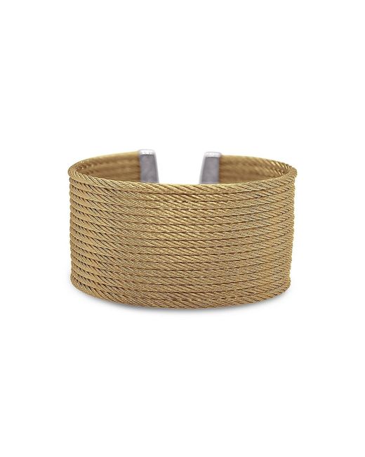 Alor Essential Cuffs Goldtone Stainless Steel Cable Bracelet