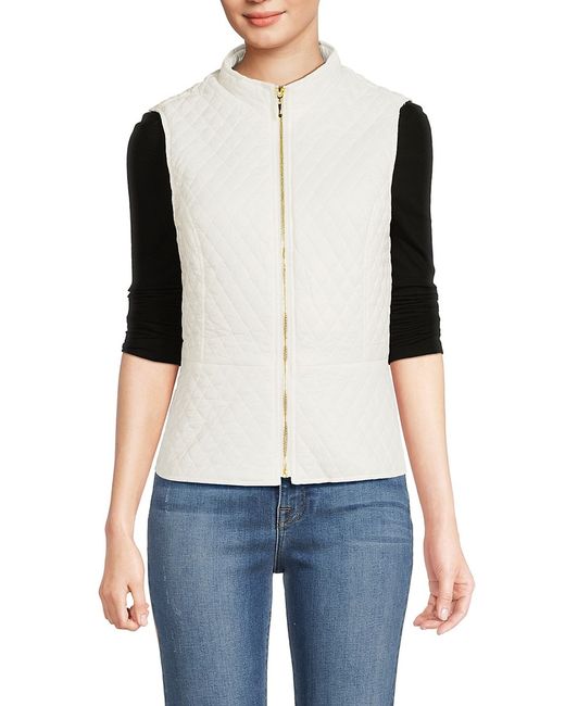 Catherine Malandrino Stand Collar Quilted Vest