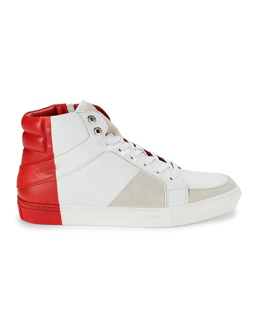 Zadig & Voltaire Colorblock Leather Suede Sneakers