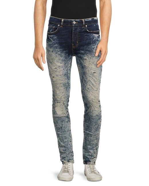 Purple Brand High Rise Bleached Distressed Jeans