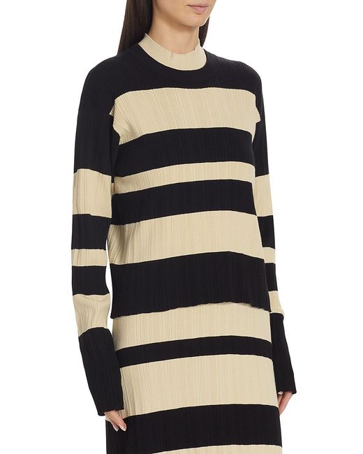 ATM Anthony Thomas Melillo Varigated Stripe Sweater