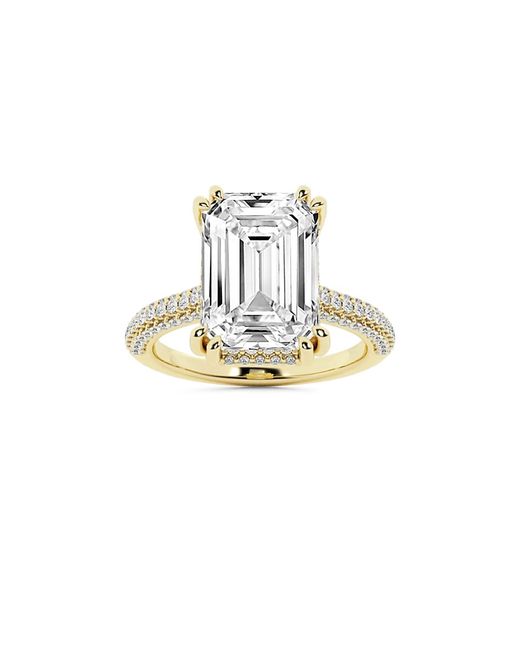 Badgley Mischka 18K Gold 4.5 TCW Lab Grown Diamond Ring