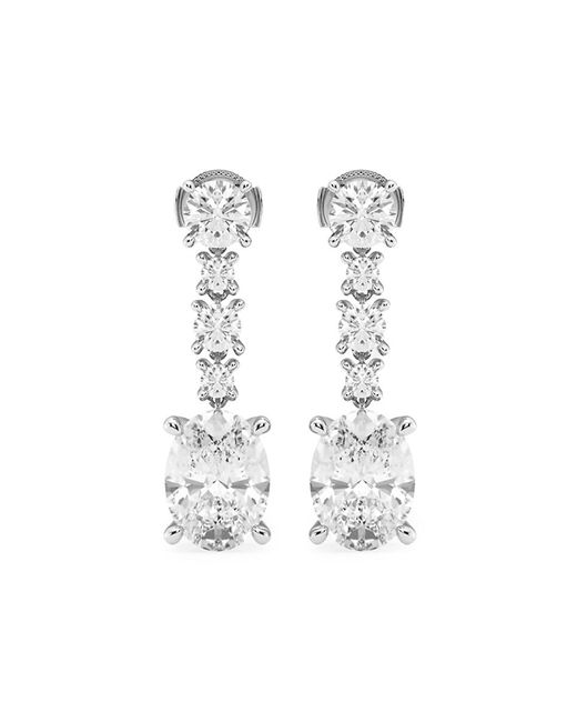 Badgley Mischka 18K 5.25 TCW Lab-Grown Diamond Drop Earrings
