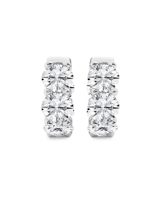 Badgley Mischka 14K 7 TCW Lab Grown Diamond Huggie Earrings