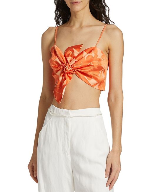 Ramy Brook Charlotte Twisted Crop Top