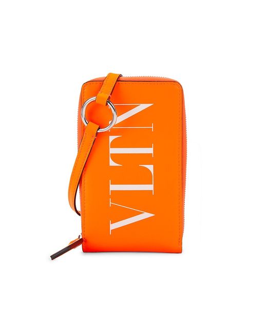 Valentino Garavani Logo Leather Zip-Around Wallet