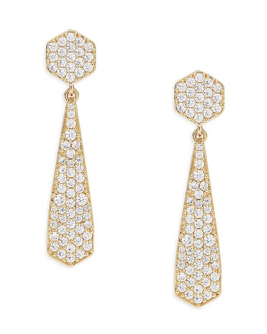 Adriana Orsini 18K Goldplated Cubic Zirconia Drop Earrings