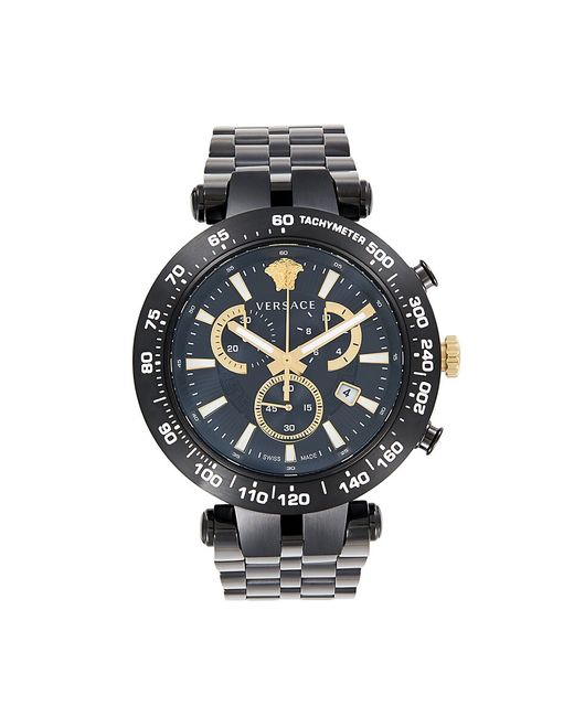 Versace 46MM Bold Stainless Steel Chronograph Bracelet Watch