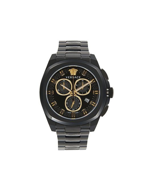 Versace Geo Chrono 43MM Stainless Steel Chronograph Watch