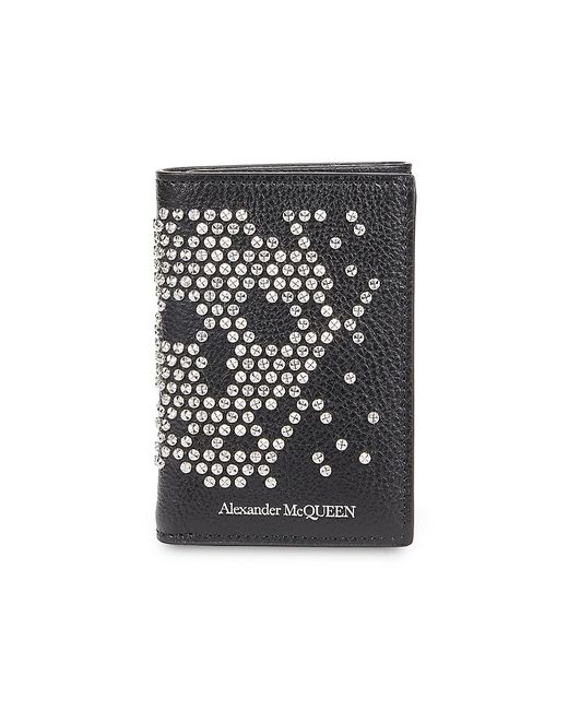 McQ Alexander McQueen Alexander McQ Alexander McQueenueen Alexander McQueen Embellished Leather Trifold Wallet