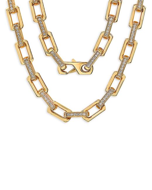 Anthony Jacobs Simulated Diamond Link Chain Necklace