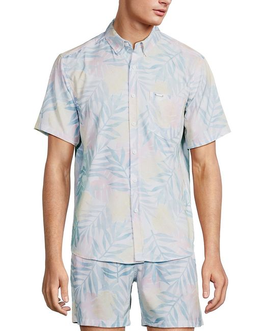 Vintage Summer Tropical Print Shirt