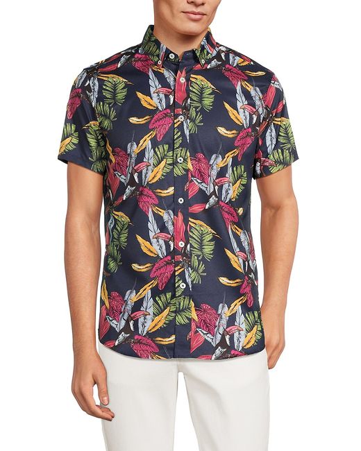 Heritage Report Collection Leaf Print Shirt