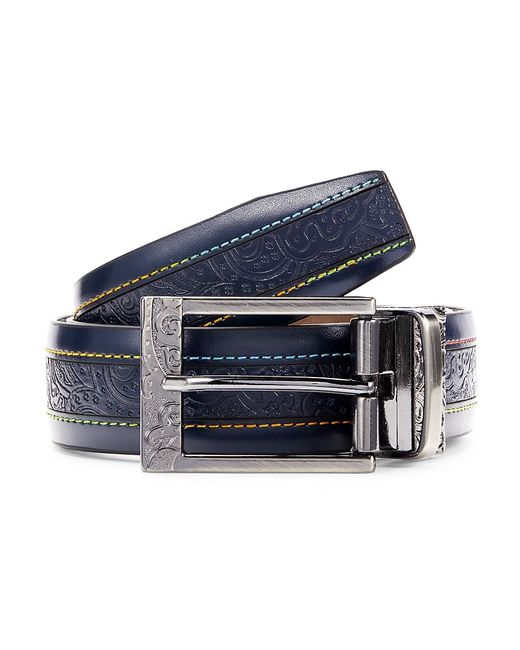 Robert Graham Paisley Reversible Leather Belt