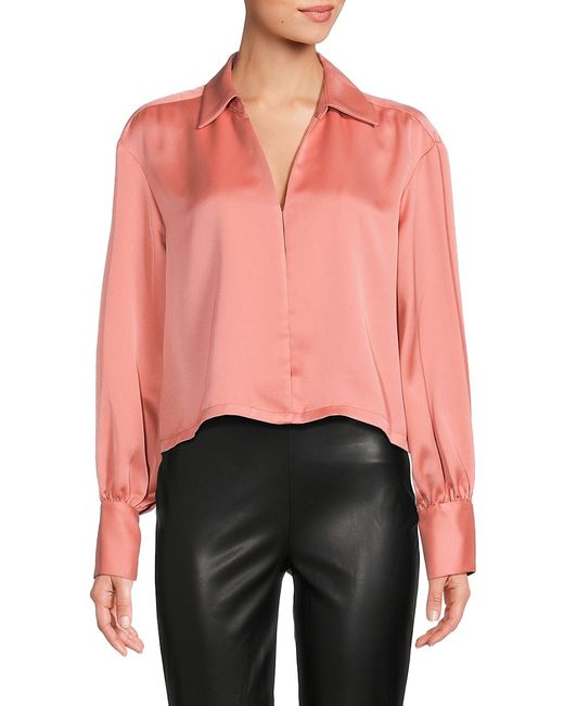 St. John DKNY Solid Collared Top