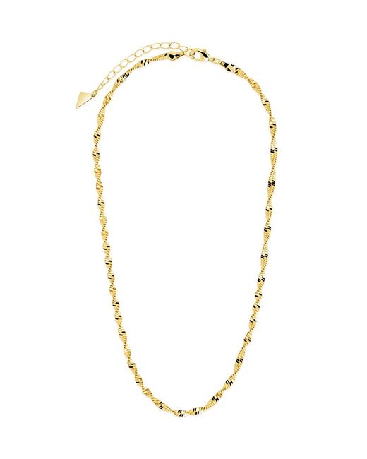 Sterling Forever Blakely 14K Goldplated 16 Twist Chain Necklace
