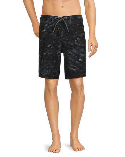 Point Zero by Maurice Benisti Floral Drawstring Board Shorts