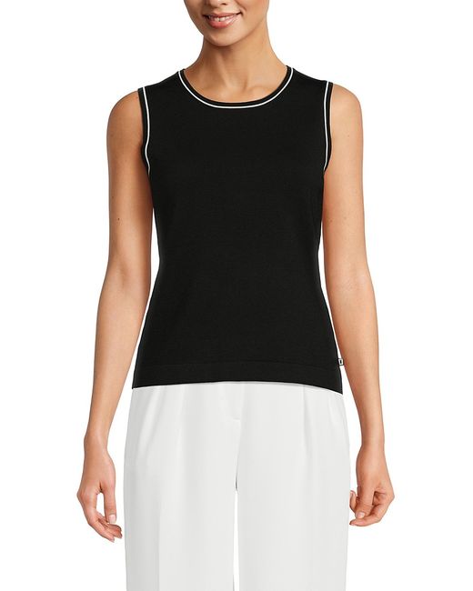 Karl Lagerfeld Tipped Knit Cami Top