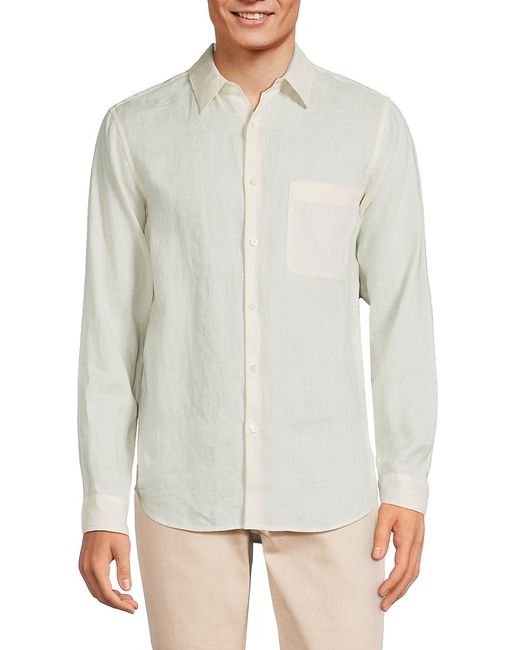 Theory Irving Solid Linen Shirt