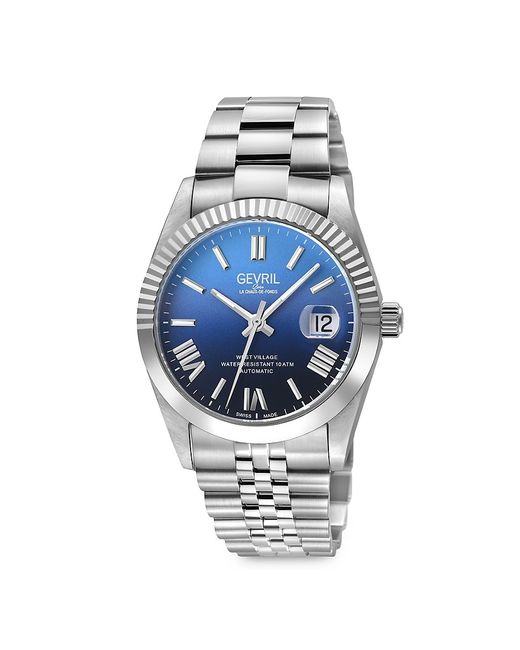 Gevril West Village Fusion Elite 40MM Stainless Steel Bracelet Automatic Watch