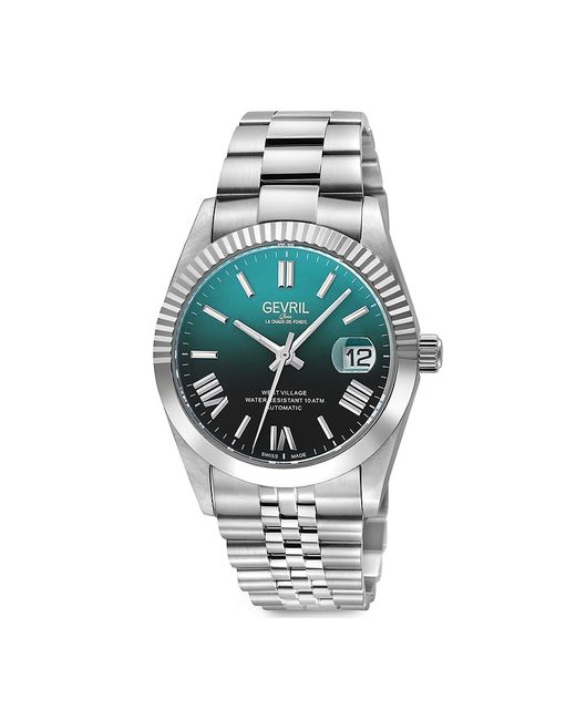 Gevril West Village Fusion Elite 40MM Stainless Steel Bracelet Watch