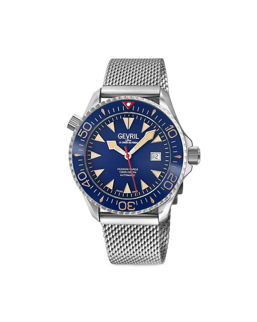 Gevril Hudson Yards 43MM Stainless Steel Bracelet Watch