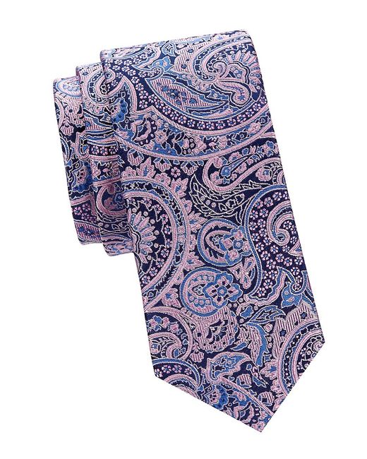 Saks Fifth Avenue Made in Italy Saks Fifth Avenue Paisley Silk Tie