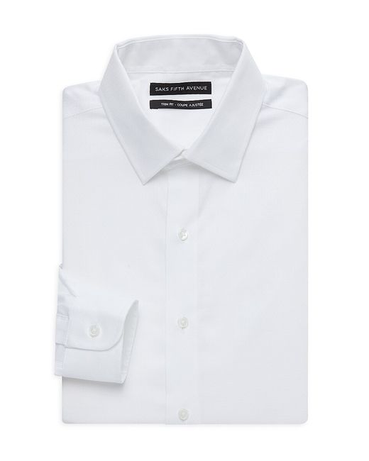 Saks Fifth Avenue Made in Italy Saks Fifth Avenue Trim Fit Dress Shirt