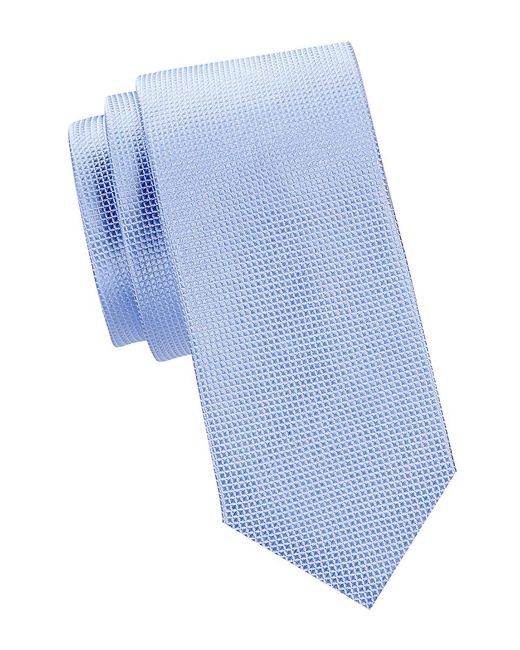 Saks Fifth Avenue Made in Italy Saks Fifth Avenue Graph Check Silk Tie