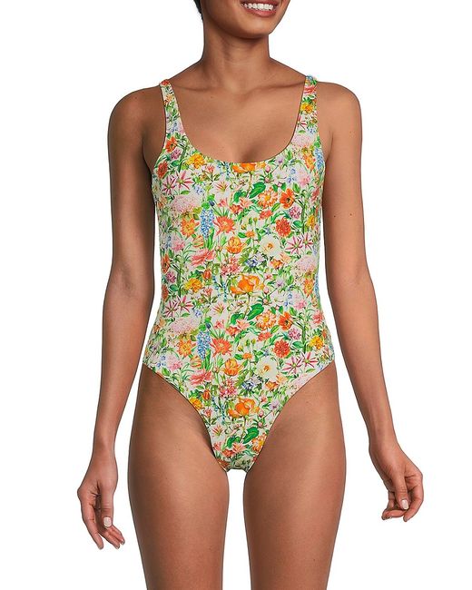 Onia Floral Scoop One Piece Swimsuit