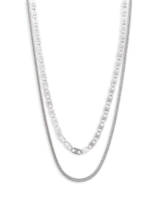 Anthony Jacobs Double Layered Chain Necklace