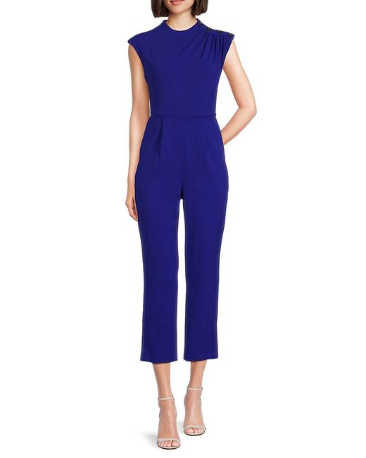 Calvin Klein Pleated Cropped Jumpsuit