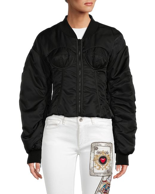 Dolce & Gabbana Ruched Cropped Corset Jacket