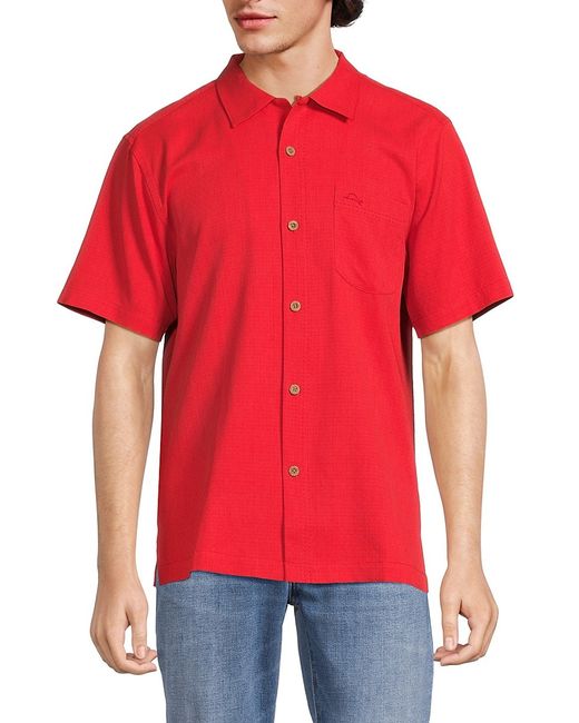 Tommy Bahama Coastal Breeze Regular Fit Silk Blend Shirt