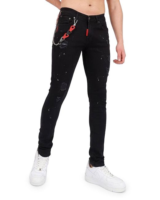 Elie Balleh Mid Rise Distressed Jeans