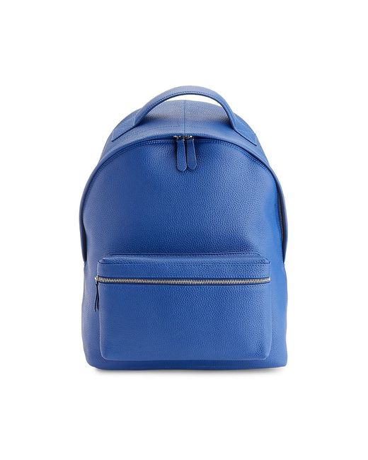 Royce Leather Grained Leather Backpack