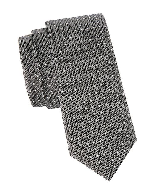 Boss Dot Print Silk Tie