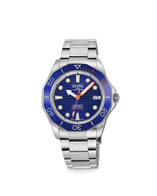 Gevril Pier 90 42MM Stainless Steel Bracelet Watch