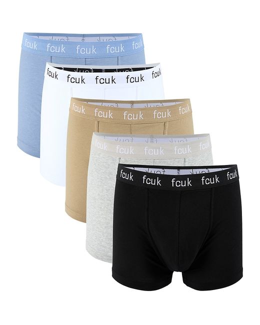 French Connection 5-Pack Logo Boxer Briefs Set