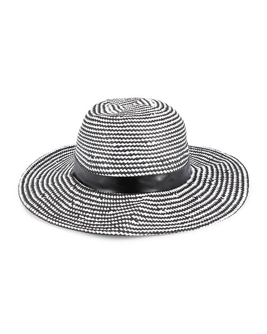 Cole Haan Two Tone Chevron Pattern Sun Hat
