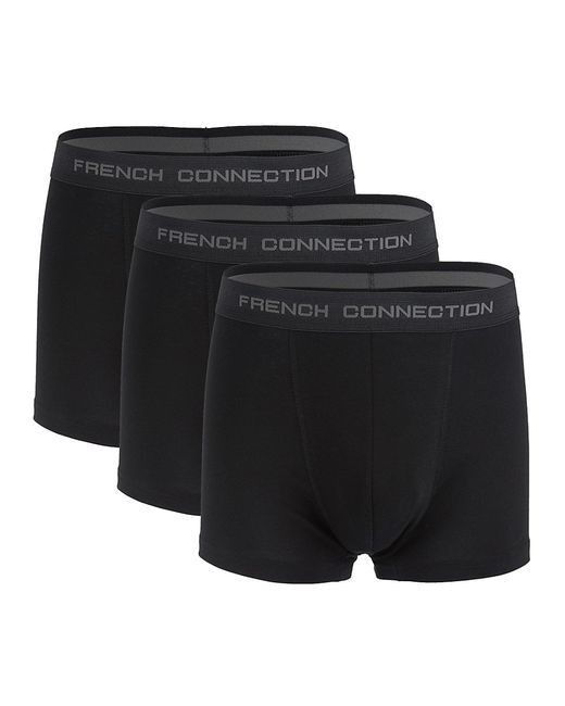 French Connection 3-Pack Logo Boxer Briefs