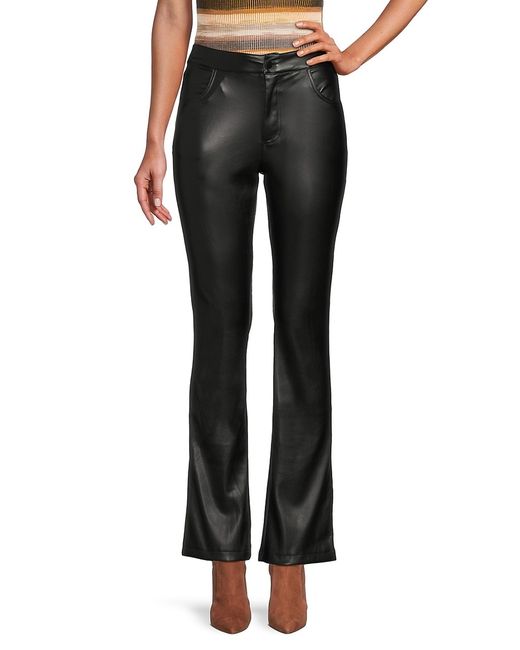 Ookie & Lala Itty Bitty Vegan Leather Bootcut Pants
