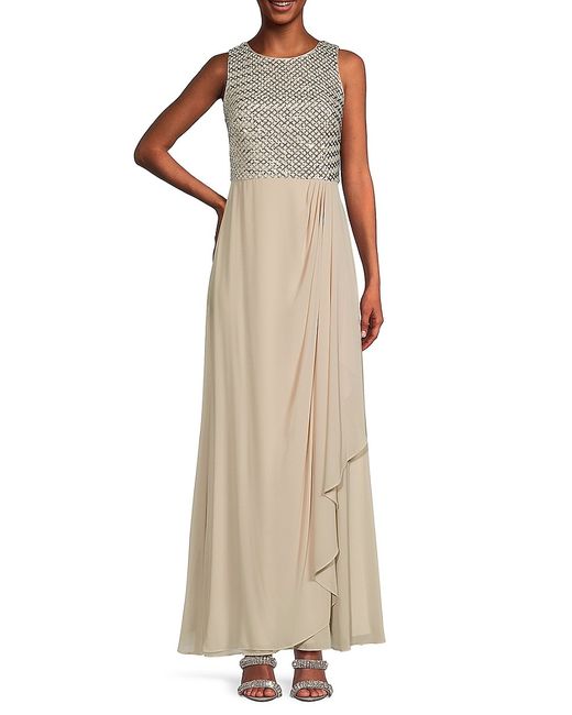 Vince Camuto Sleeveless Sequin Column Gown