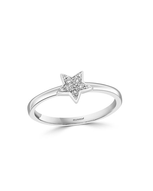 Effy Sterling 0.07 TCW Diamond Star Ring